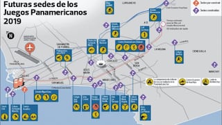 Lima 2019: mira el mapa de la ciudad con todas las sedes y deportes
