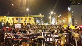 #LaEducaciónSeRespeta: así fue la marcha en el centro de Lima