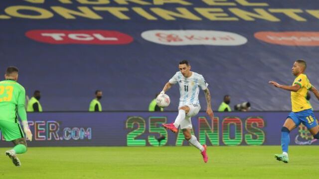 Di María difundió chat con su esposa en el que predijo el gol del título argentino | FOTO