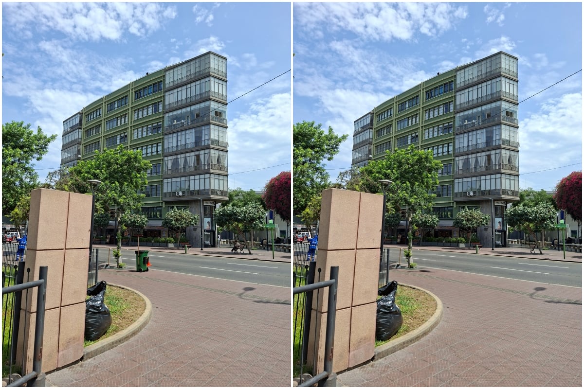 Muestra de las capacidades de desaparecer objetos del Galaxy A56. ¿Puedes encontrar todas las diferencias entre las imágenes?