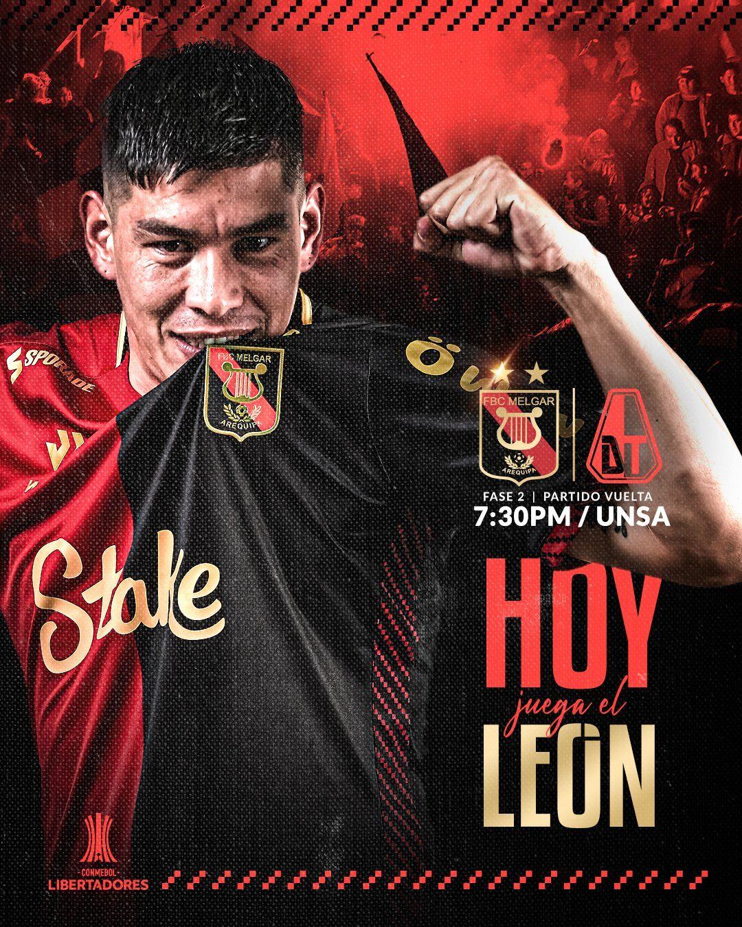 Así palpita Melgar el partido de esta noche contra Tolima, por la fase previa de Copa Libertadores