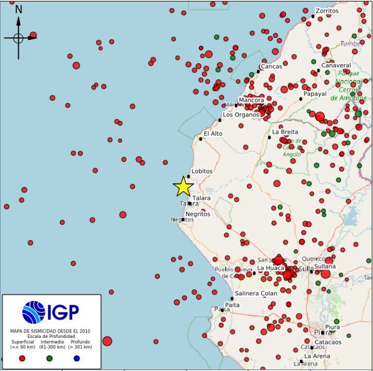 Sismos reportados durante la madrugada del miércoles 18 de febrero.