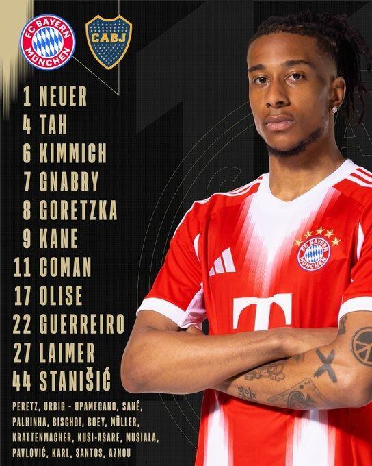 Once titular del Bayern Munich.
