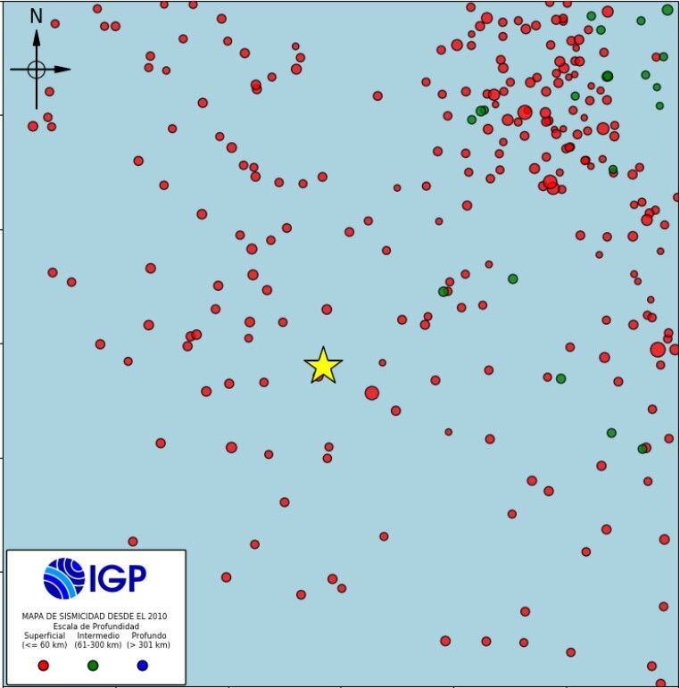 Sismos reportados durante la madrugada del martes 2 de setiembre