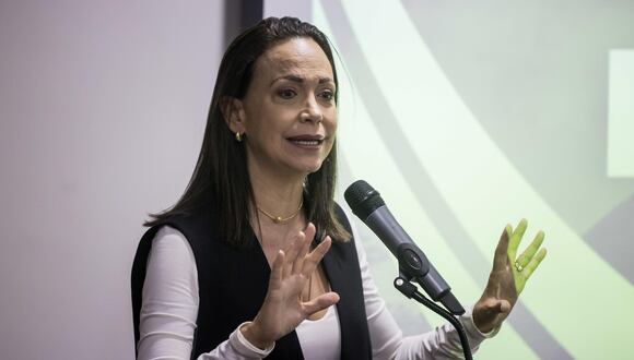 La exdiputada María Corina Machado. EFE/ Miguel Gutiérrez