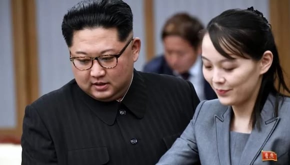 Kim Jong-un y su hermana Kim Yo-jong. Foto: GEC archivo.