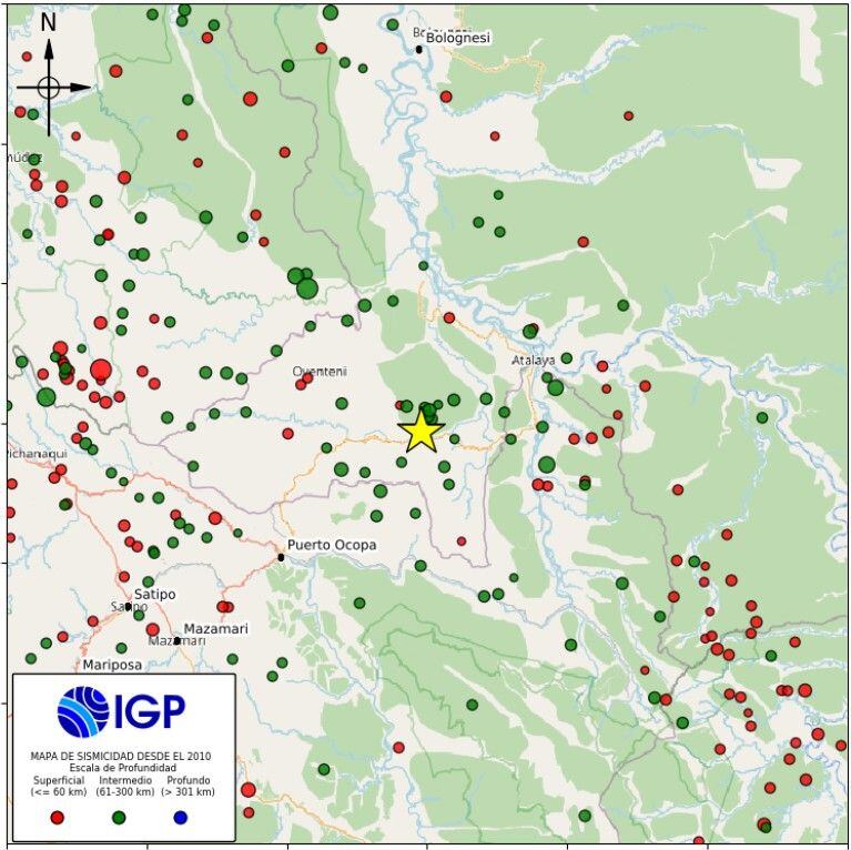 Sismos reportados durante la madrugada del sábado 26 de julio.