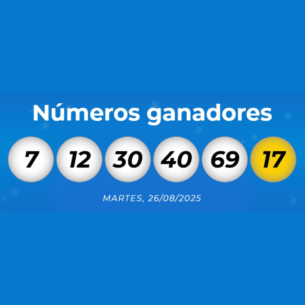 Números ganadores del último sorteo de Mega Millions.