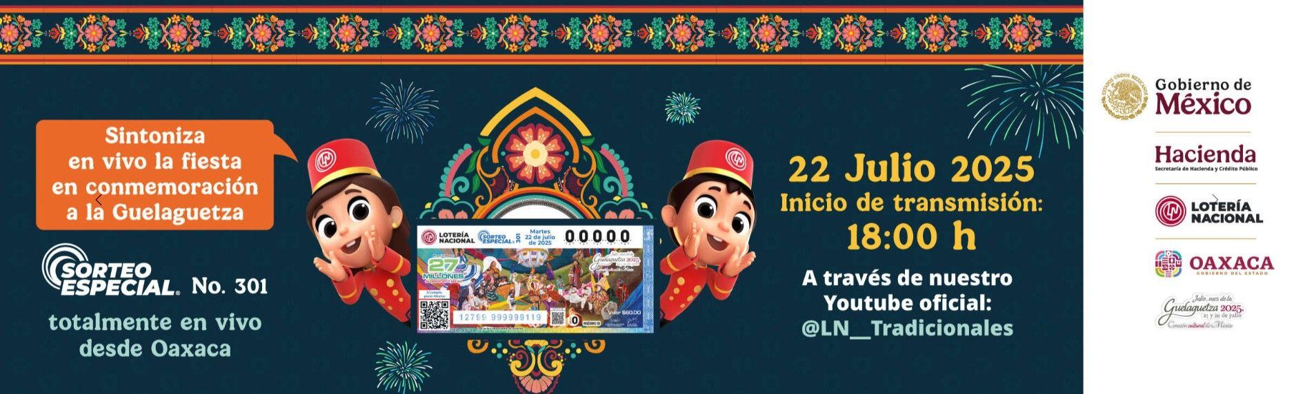 El sorteo empieza desde las 18:00 horas de México