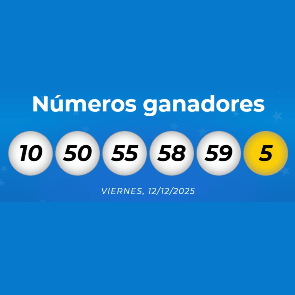 Números ganadores del último sorteo de Mega Millions.