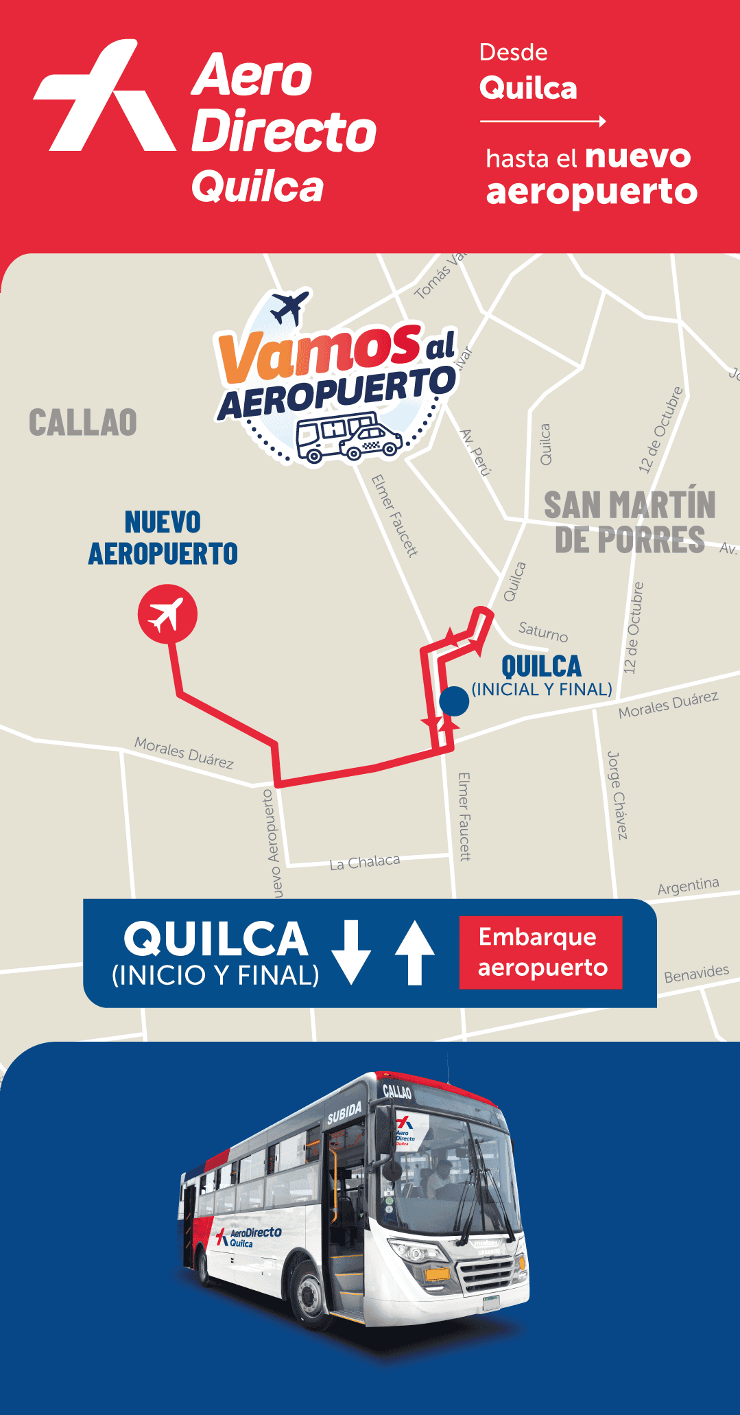 AeroDirecto Ruta Quilca - Aeropuerto - Quilca
