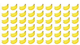 ¿Puedes encontrar el racimo de plátanos diferente? Reto visual extremo en 6 segundos