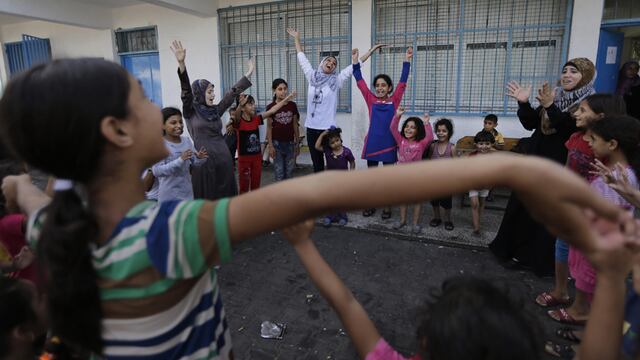 Gaza: Los palestinos que aún se refugian en escuelas de la ONU