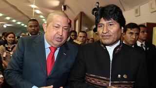 Evo Morales llegó a Caracas para visitar a Hugo Chávez