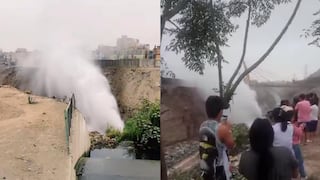 Fuga de gas atemoriza vecinos cerca del malecón Checa, en San Juan de Lurigancho