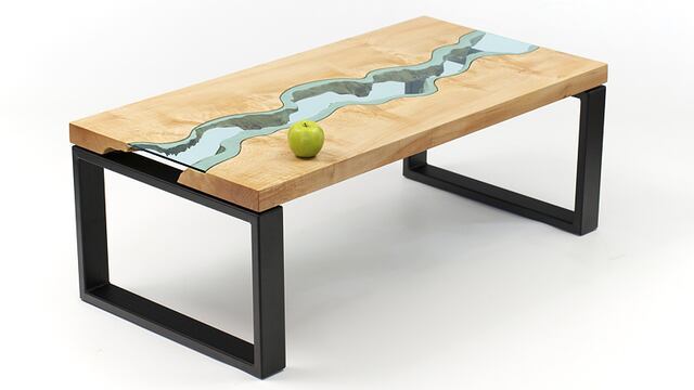 Incorpora el paisaje natural con estas mesas inspiradas en ríos