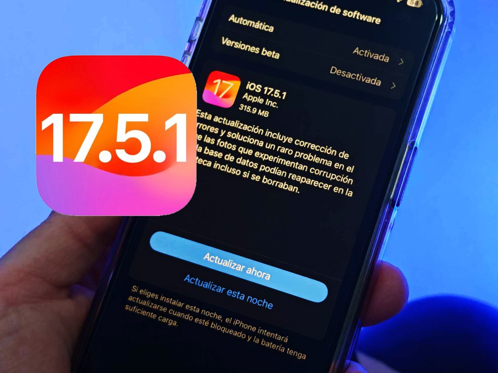 Estos son los errores que arreglarás si descargas iOS 17.5.1. (Foto: MAG - Rommel Yupanqui)