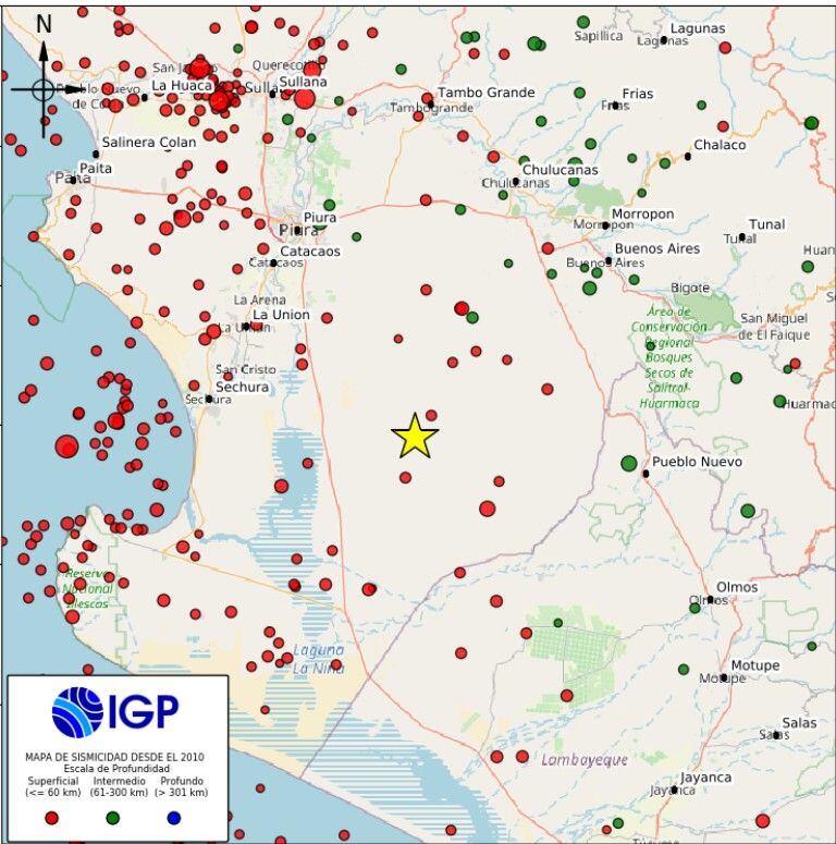 Sismos reportados durante la madrugada del martes 9 de septiembre.