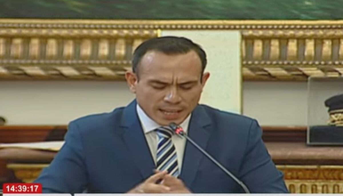 El presidente Jerí durante su exposición en la Comisión de Fiscalización del Parlamento | Captura Canal del Congreso