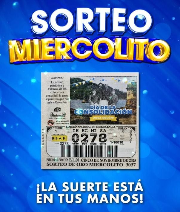 Este es el billete que jugará hoy, jueves 6 de noviembre.