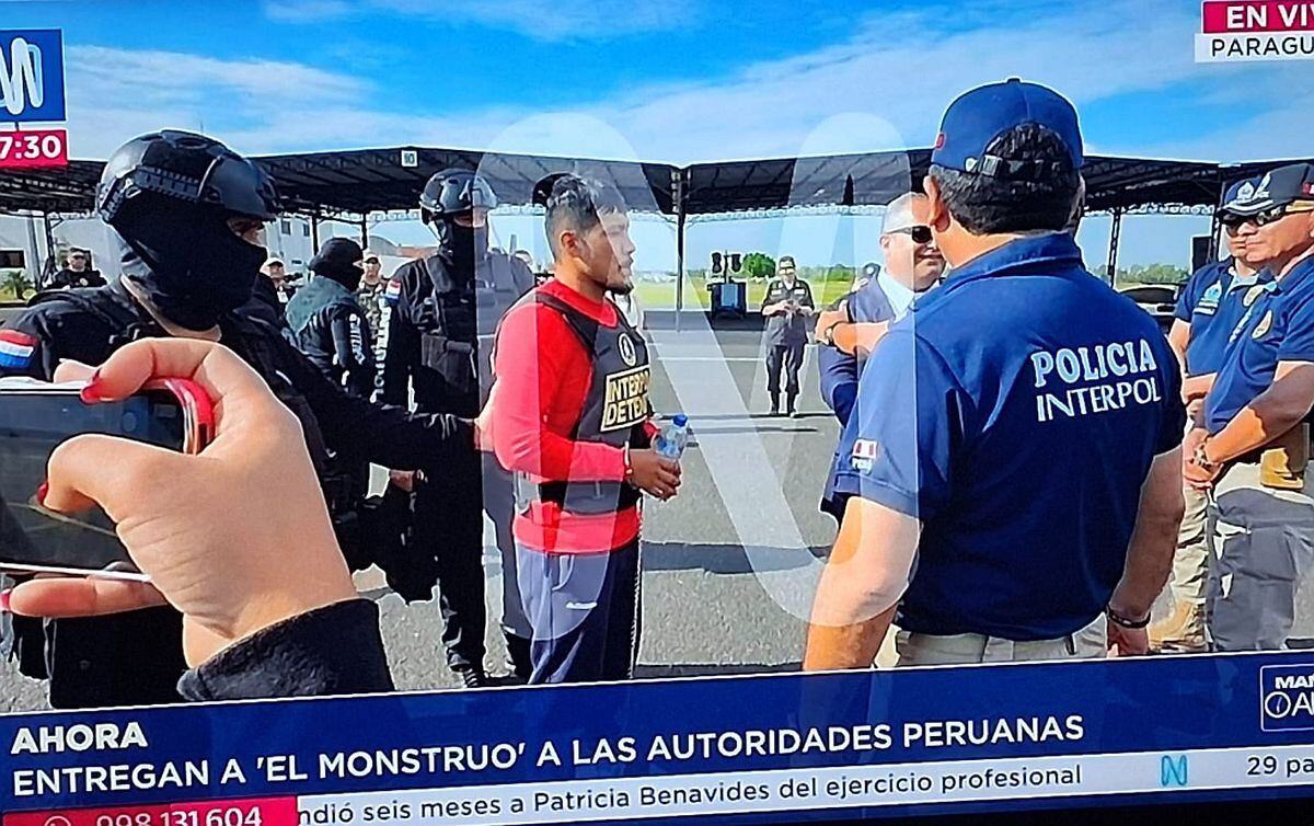 'El Monstruo' fue entregado esta mañana a las autoridades peruanas. A su regreso a Lima será puesto a disposición de la justicia para que responda por los graves delitos que se le imputan | Foto: Canal N
