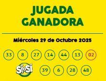 RESULTADOS DE LA TINKA DEL MIÉRCOLES 29 DE OCTUBRE: