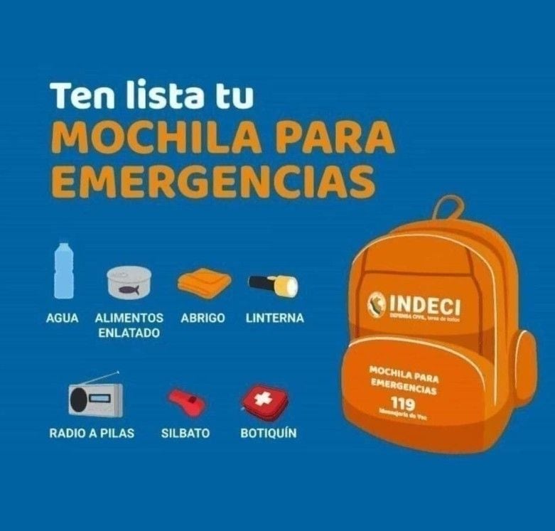REVISA LO QUE UNA MOCHILA DEBE EMERGENCIAS PARA EL HOGAR DEBE CONTENER.