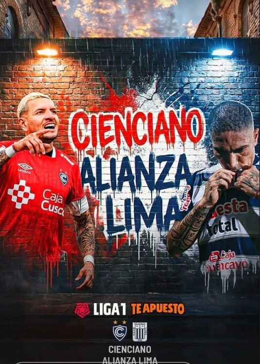El posteo de la Liga 1 a pocas horas del partido entre Cienciano y Alianza Lima