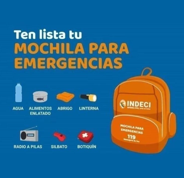 REVISA LO QUE UNA MOCHILA DEBE EMERGENCIAS PARA EL HOGAR DEBE CONTENER.