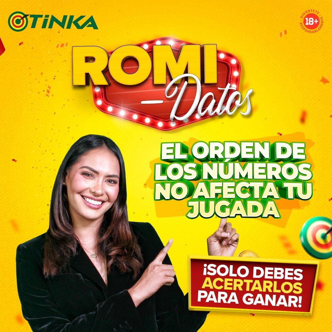 Para ganar con Tinka solo debes acertar el número de las bolillas.