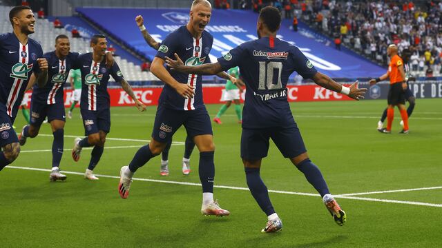 Con gol de Neymar, PSG derrota 1-0 a Saint-Étienne y se corona campeón de la Copa de Francia