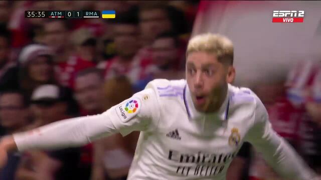 Tras corrida de Vinicius: Valverde anotó el 2-0 de Real Madrid vs. Atlético | VIDEO