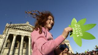 Uruguayos consumidores de marihuana desataron su euforia tras aprobarse legalización [FOTOS]