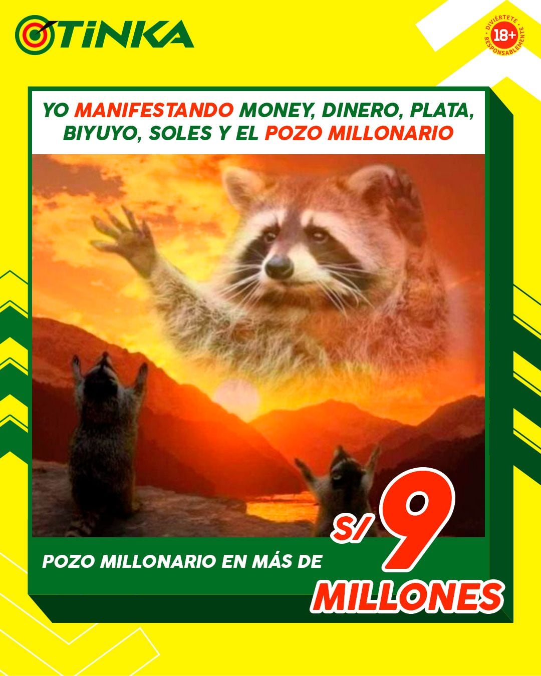 El Pozo de La Tinka ¡reventó! y esta noche de miércoles ¡Tú puedes ser el próximo millonario del Perú!