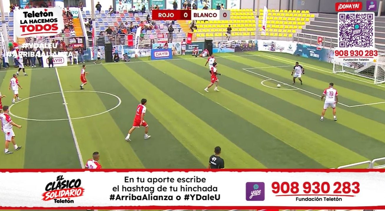 Ya se juega el partido de Seleccionados vs Streamers.
