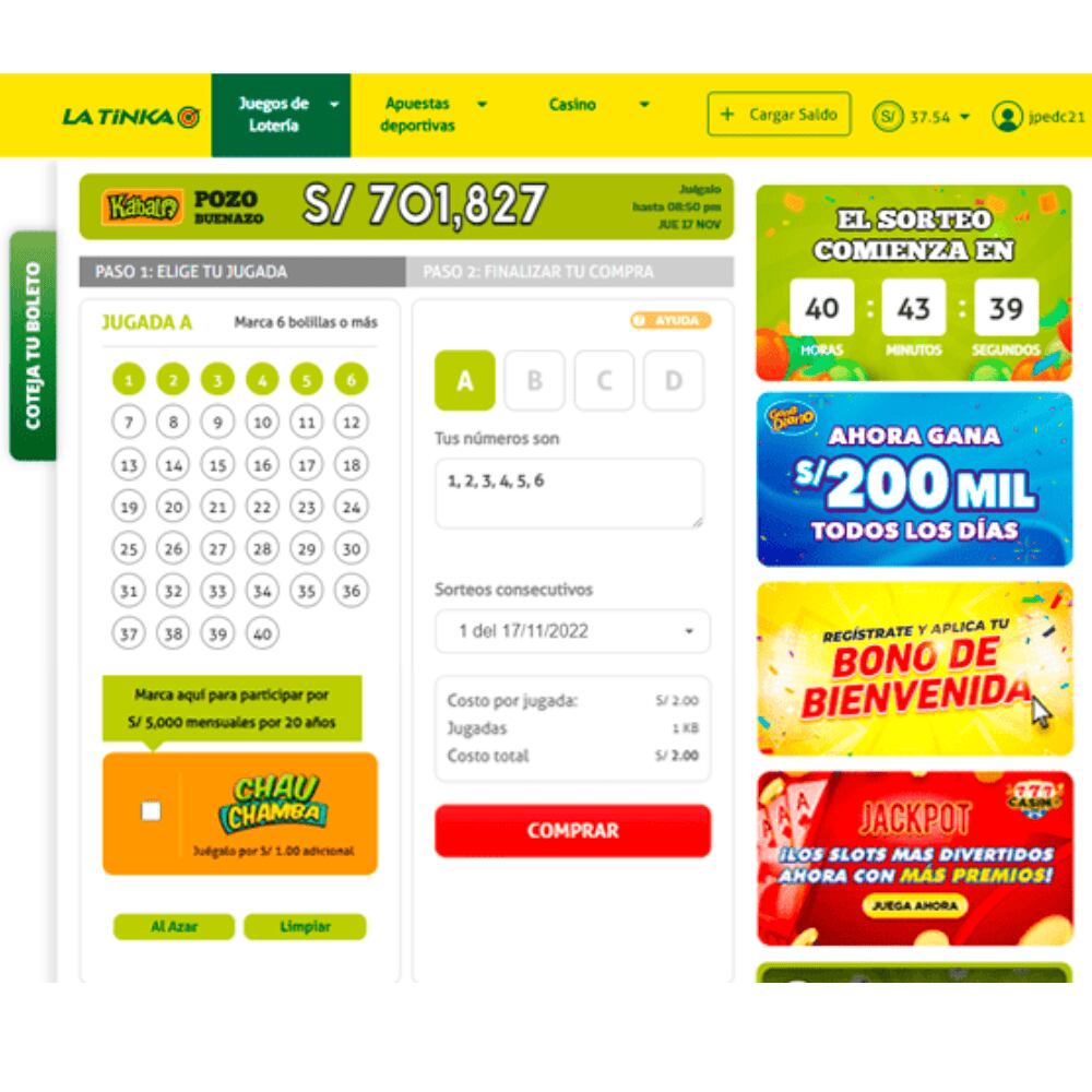 Paso 1: Elige tu jugada