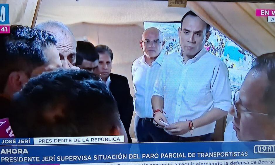 El presidente José Jerí conversó con los transportistas | Captura de video Canal N