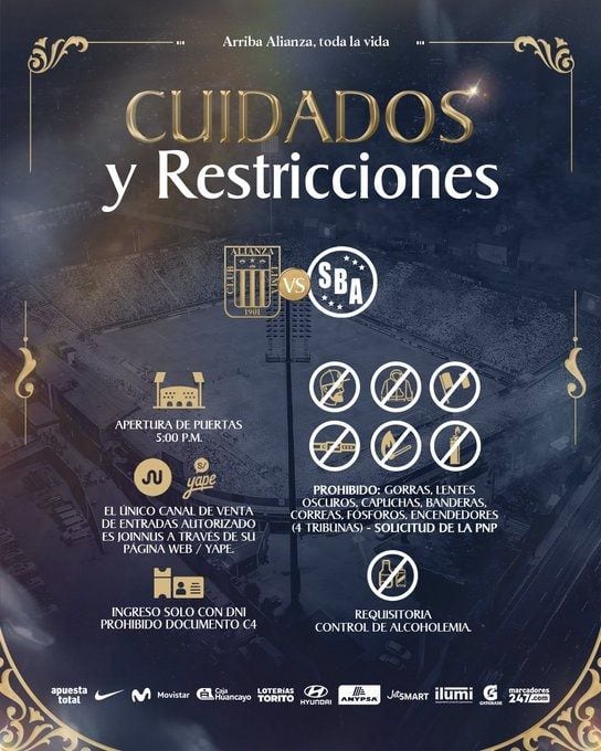 Recuerda seguir las recomendaciones si vas a asistir al estadio.