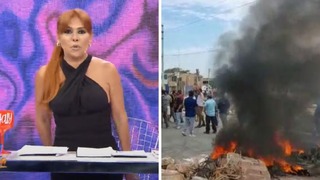 Magaly Medina condena actos de violencia durante paro de transportistas