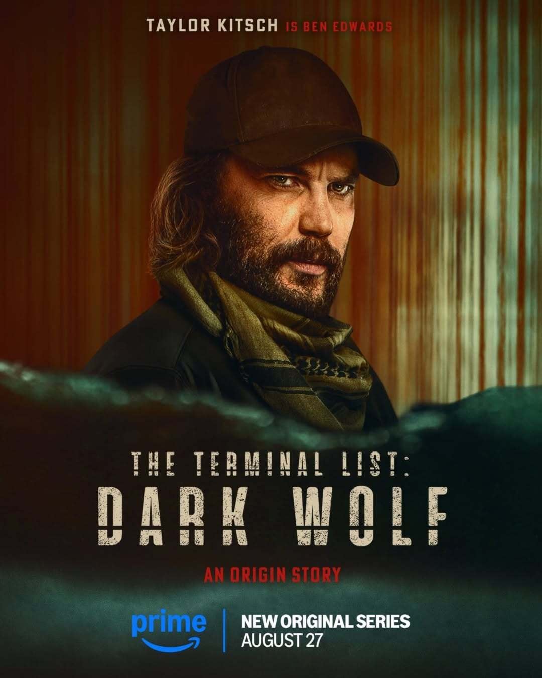 Taylor Kitsch como Ben Edwards en el póster individual del personaje de la serie “The Terminal List: Dark Wolf” (Foto: Amazon MGM Studios)