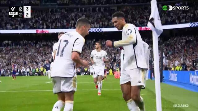 ¡Hey Jude! Bellingham marca el 3-2 en la victoria de Real Madrid vs. Barcelona por LaLiga | VIDEO