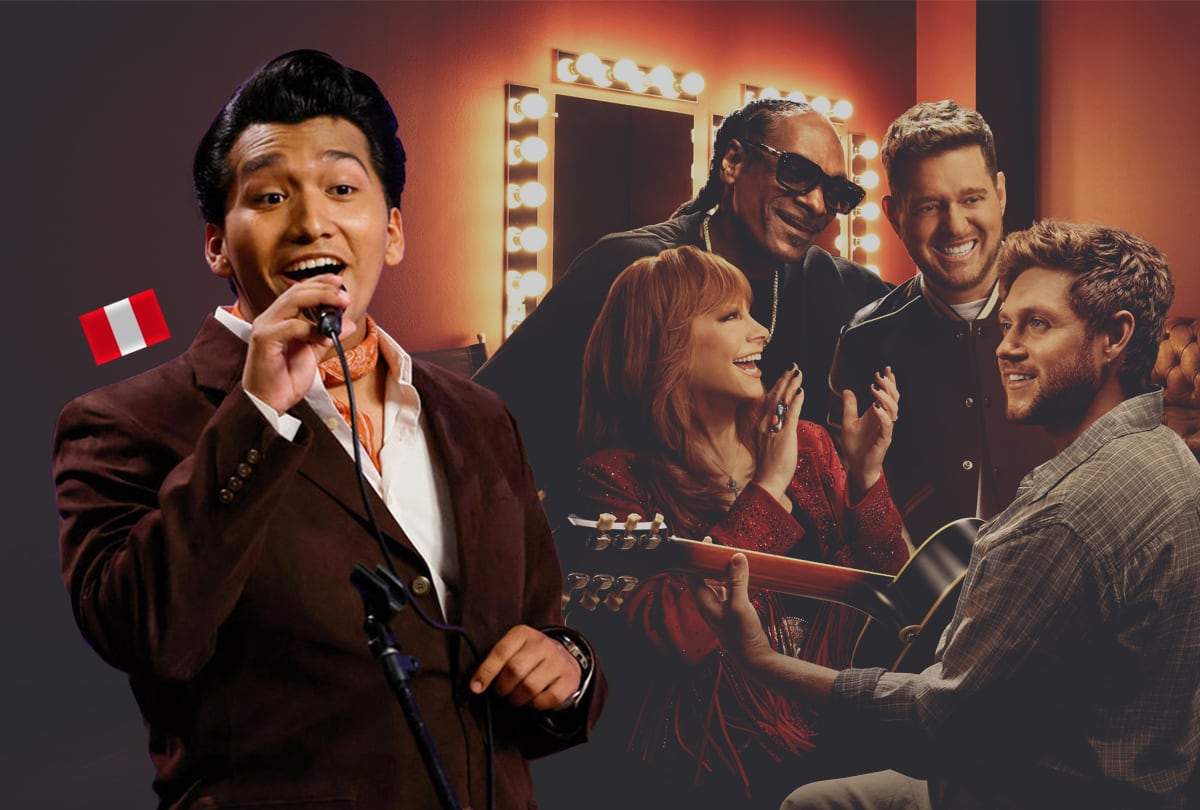 Lucas Beltrán participó en "The Voice USA". Fue eliminado en el octavo episodio, tras perder su batalla frente a Max Cooper. (Foto: NBC/Peacock/Composición)