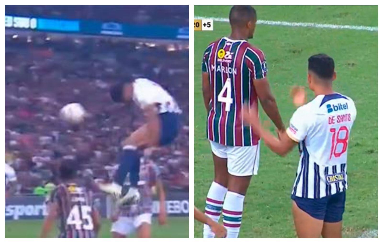 A los 91 minutos de juego, Catriel Cabellos envió un preciso centro al área rival y el delantero de Alianza Lima no conectó correctamente de cabeza, por lo que su remate fue contenido con facilidad por el arquero Fábio.