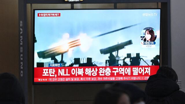 Corea del Norte lanza nueva andanada de disparos cerca de la frontera surcoreana por tercer día