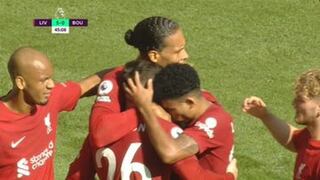 Gol de Virgil van Dijk para el 5-0 de Liverpool vs. Bournemouth | VIDEO