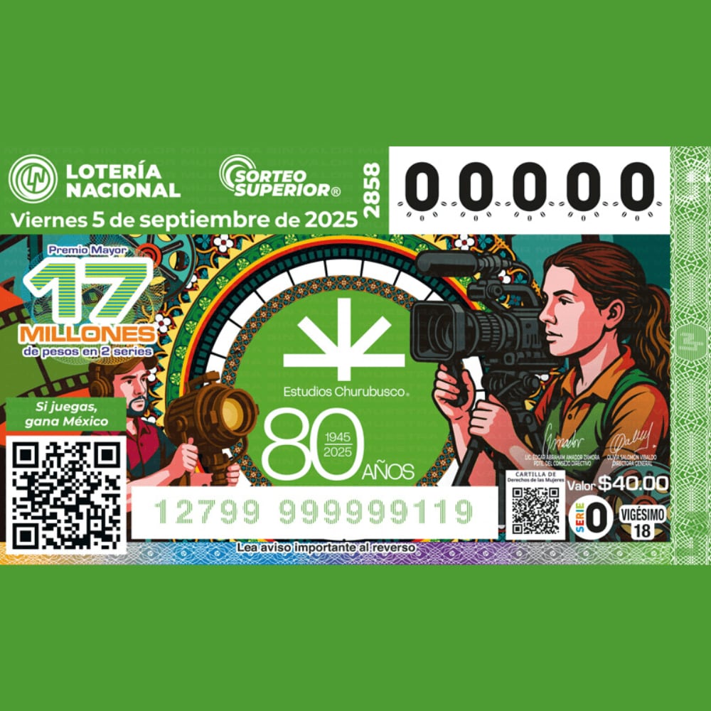 Conoce el billete para el sorteo de esta noche.