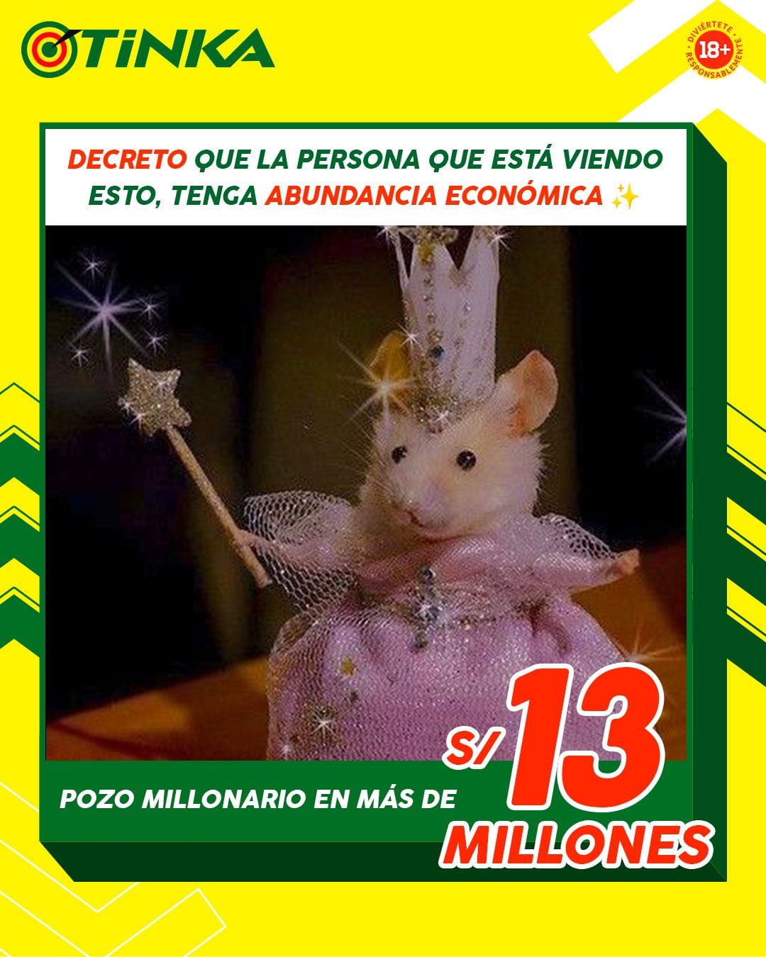 El Pozo de La Tinka ¡reventó! y esta noche de miércoles ¡Tú puedes ser el próximo millonario del Perú!