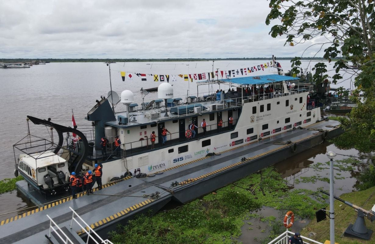 Cuatro PIAS fluviales brindarán más de 130 000 atenciones a población de 400 comunidades nativas de Loreto.