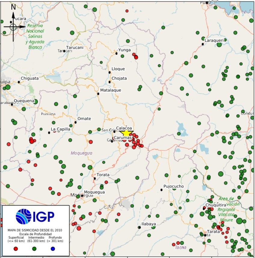 Principales sismos reportados durante la madrugada del domingo 6 de abril.