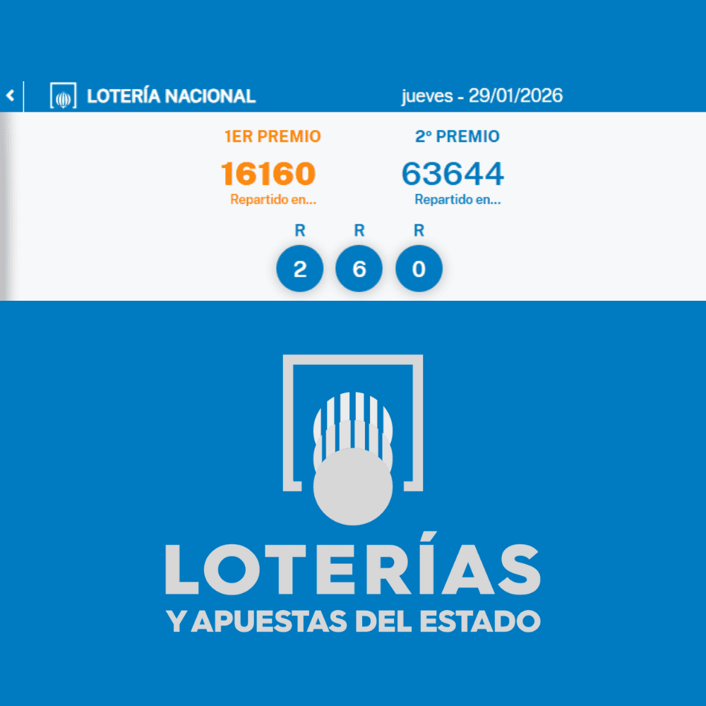 Conoce los números del primer premio de la Lotería Nacional.